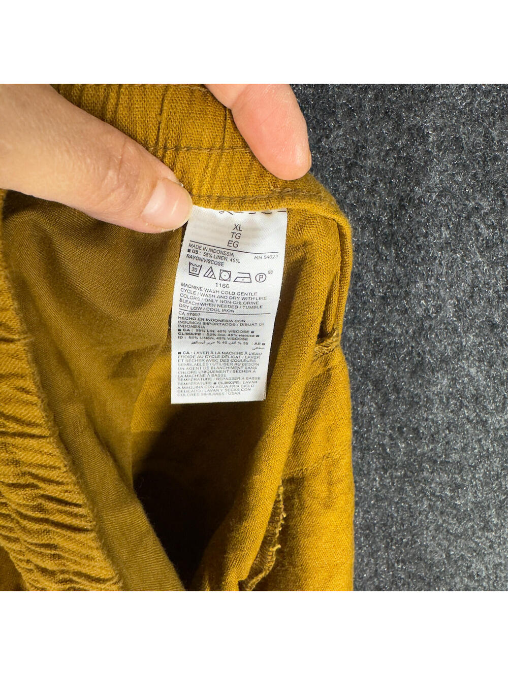 New Old Navy Shorts Women XL Orange Drawstring Hot Pants Linen Pockets Casual - Picture 7 of 8